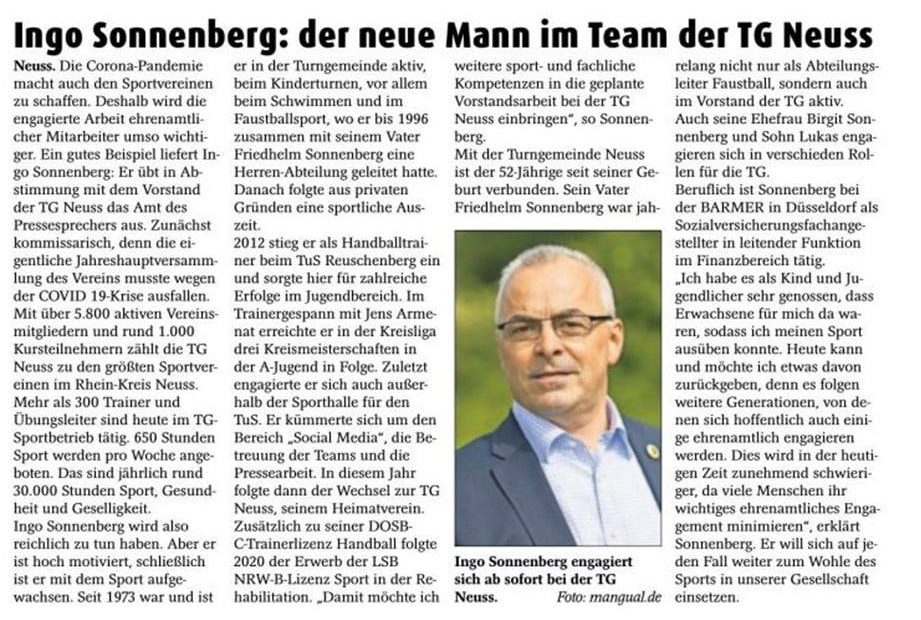 Read more about the article Ingo Sonnenberg: Der Neue im Vorstand