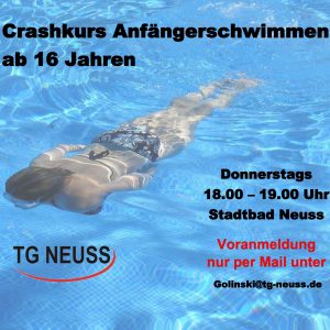 Read more about the article Anfängerschwimmen ab 16 Jahre