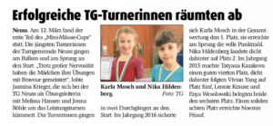 Read more about the article Erfolgreiche TG Turnerinnen