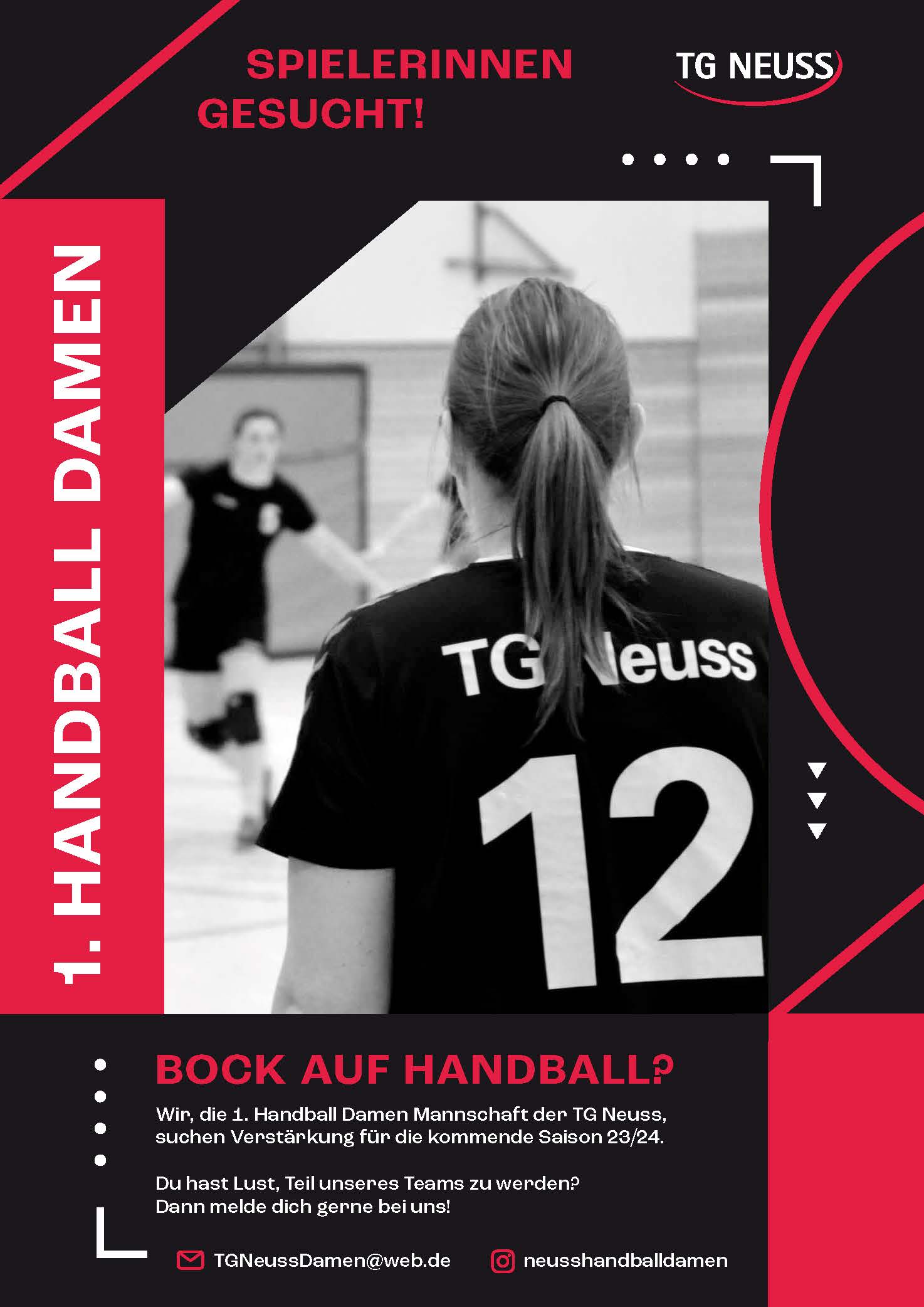 Read more about the article Unsere 1. Handball Damen Mannschaft sucht DICH