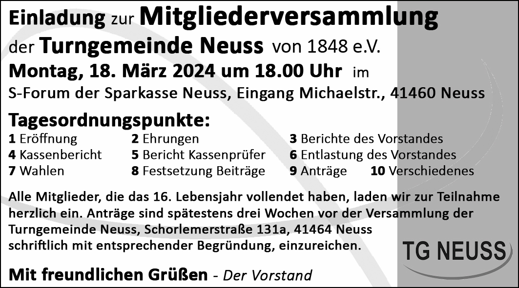 You are currently viewing Mitgliederversammlung 18.03.2024