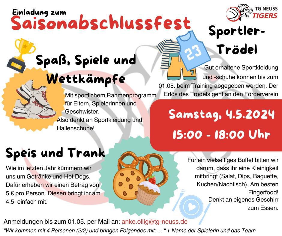 You are currently viewing Saisonabschlussfest am Sa 04.Mai