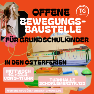 Mehr über den Artikel erfahren Offene Bewegungsbaustelle in den Osterferien