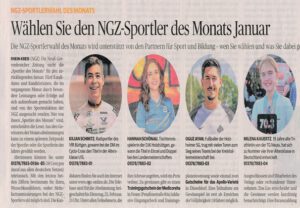 Mehr über den Artikel erfahren Wählen Sie den NGZ-Sportler des Monats Januar