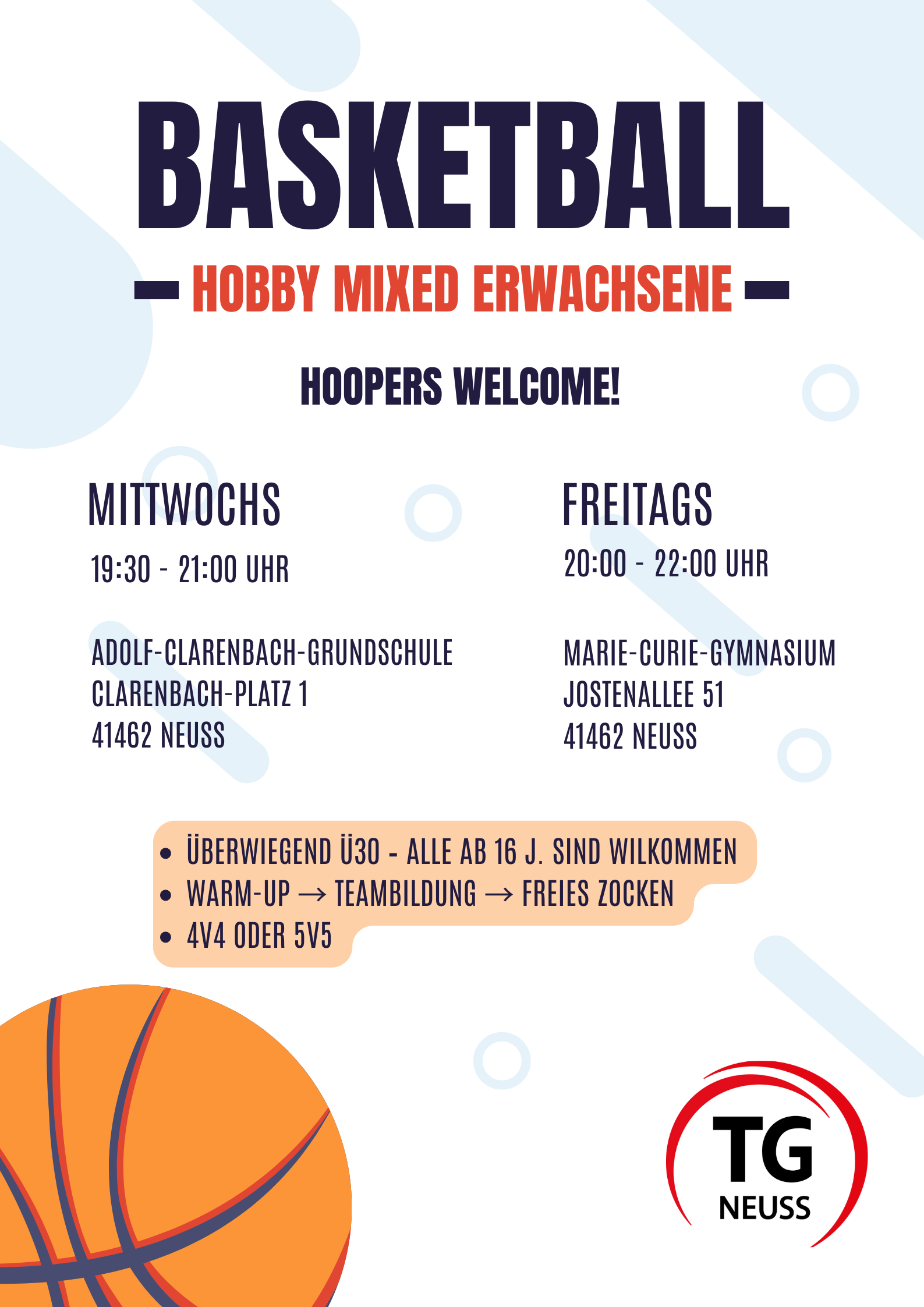 Mehr über den Artikel erfahren Basketball Hobby Erwachsene