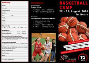 Mehr über den Artikel erfahren Basketball Camp 26.08 – 28.08.26