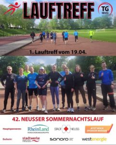 Mehr über den Artikel erfahren Der erste Lauftreff zur Vorbereitung auf den 42. Neusser Sommernachtslauf