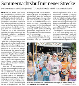 Mehr über den Artikel erfahren Sommernachtslauf mit neuer Strecke