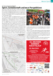 Mehr über den Artikel erfahren 42. Neusser Sommernachtslauf: Sport, Gemeinschaft und neue Perspektiven