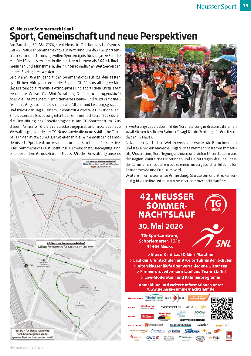 Du betrachtest gerade 42. Neusser Sommernachtslauf: Sport, Gemeinschaft und neue Perspektiven