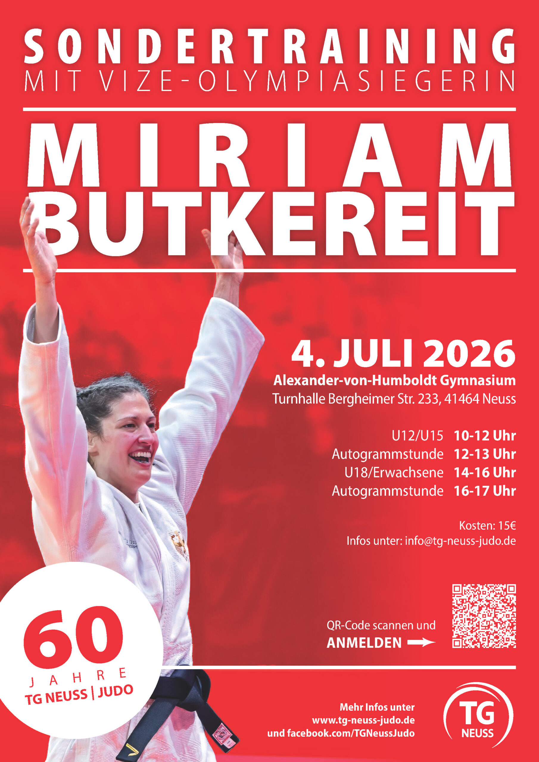 Du betrachtest gerade 🥋 Sondertraining mit Miriam Butkereit in Neuss! 🥈