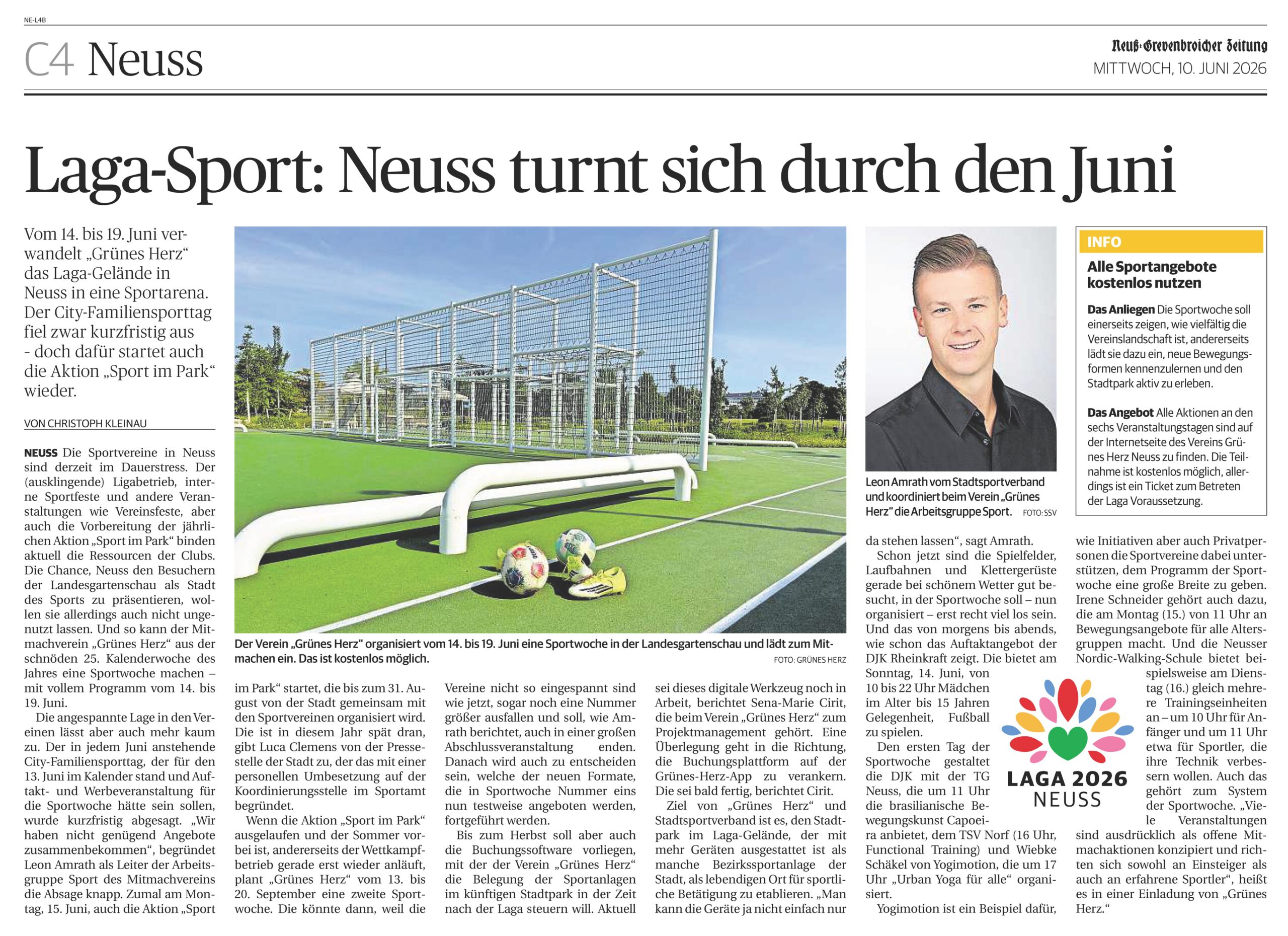 Du betrachtest gerade TG Neuss auf LAGA Sportwoche