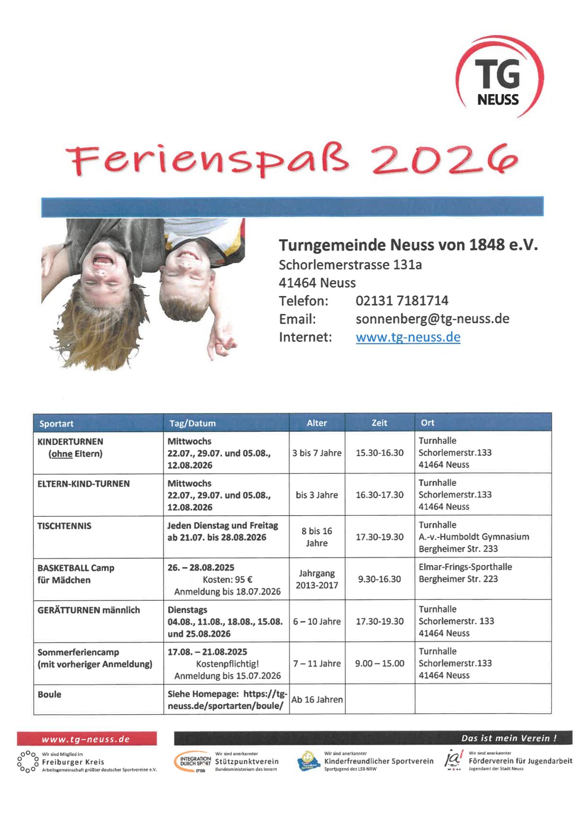 Du betrachtest gerade Ferienspaß 2026