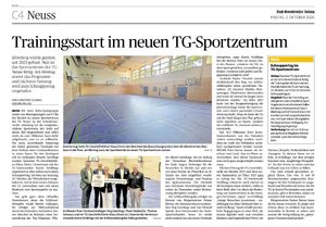 Mehr über den Artikel erfahren Neues Sportzentrum, neue Möglichkeiten!